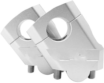 Motorcycle Handlebar Riser For BMW For R850R For F800ST R For 850R F800 ST For R850 R R 850 R F 800 ST 22mm Motorcycle Accessories Handlebar Riser Bar Mount Handle Clamp Motorcycle Riser(22mm Silver)