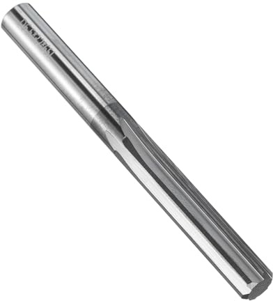 QUARKZMAN Hartmetall Reibahle 6.5 mm, 6 Schneidig, H7 Genauigkeit, DLC-Nanobeschichtung Maschinenreibahle für Metall Holz Loch Reiben, Gerade Nut Hochgeschwindigkeitsstahl Werkzeug