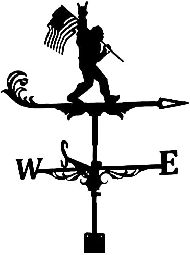 Girouette en Forme de voilier, indicateur de Direction du Vent pour décoration de Jardin extérieur, girouette en Acier Inoxydable pour Homme Singe - pour la Maison