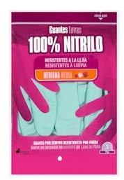 Genérico Nitrilhandschuhe, 100 % Wald, Grün, Größe M, bleichbeständig, Packung mit 2 Stück
