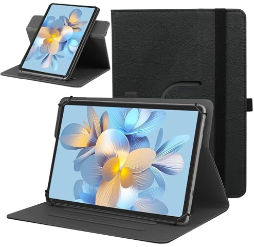 Haofun Universale Custodia Cover Compatibile con Tablet 9-11 Pollici, per TABWEE/HotLight/Hasskya/SEBBE/Facetel Etc., Sottile Leggero Cover, Nero
