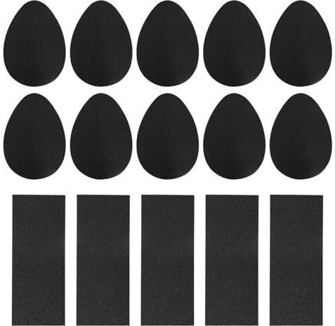 Lot De 5 Paires De Patins Antidérapants En Caoutchouc Premium Pour Semelles De Chaussures – Effet Silencieux, Auto-adhésifs, Résistants À L’Usure – Protection Des Sols Et Réduction Des Bruits De Talon