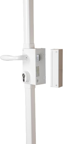 BRICARD Serrure en applique multipoints Astral 74721C, débrayable, blanc, sens droit, fournie avec 5 clés
