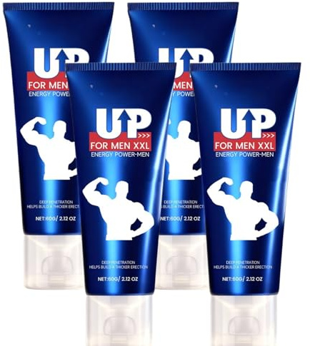 Up Male Enhancement Cream, Körpercreme für den Intimbereich, Men 's Re-Vitalize Enlargement Cream, Enhance Size and Performance - Get Bigger Thicker and Stronger (4pcs)