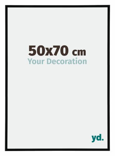 yd. Cadre Puzzle 50x70 cm Noir Brillant - Cadre en Plastique Annecy | Your Decoration, Convient aux puzzles de 500 à 1000 pièces, Verre acrylique antireflet, Montage mural, Made in Holland