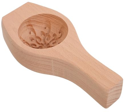 SECFOU Holz Gebäckform 35cm für Hausgemachte Brötchen Teigtaschen und Desserts Langlebige Handgefertigte Keks und Kuchenform mit Traditionellem Design für Küche und Backzubehör