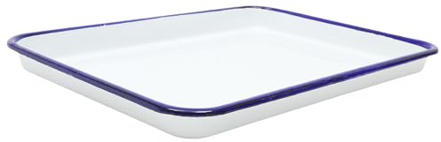 GETAJGHSD Bandeja para Horno Esmaltada de Color 27x19 Cm Resistente al Calor Molde para Hornear Multifuncional Adecuado para Repostería y Asados en Cocina Doméstica
