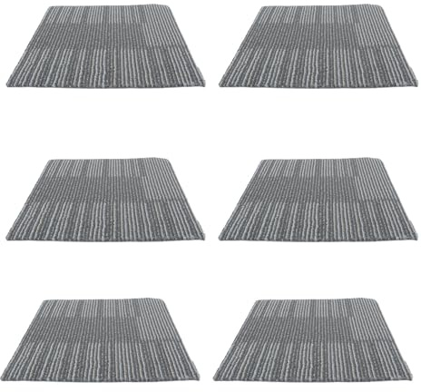 OATIPHO 6 Piezas Losetas de Alfombra Autoadhesivas Ignífugas de Fibra de Polipropileno, Cuadradas de 0.24 de Grosor, Ideales para Escuelas y Mejoras de Suelos DIY