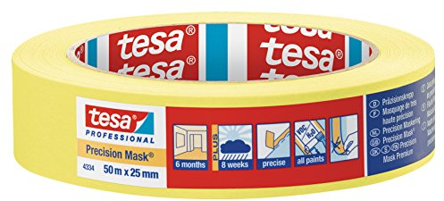 Kreppband gelb tesa®krepp 4334, Gebindegröße Meter: 50,0000, Herstellerbestellnummer: 3000265445,