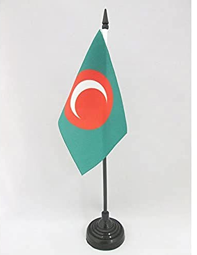 AZ Flag bordsflagga Kurdistan 1921-1924 15 x 10 cm - liten Kurd kontorsflagga 10 x 15 cm