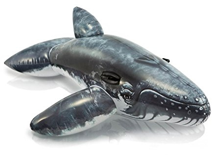 Intex Realistic Whale Ride-On - Aufblasbarer Reittier - 201 x 135 cm