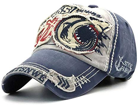 CHENNUO Basecap Herren Vintage Distressed Baseball Cap Trucker Hat Outdoor Sport Kappe