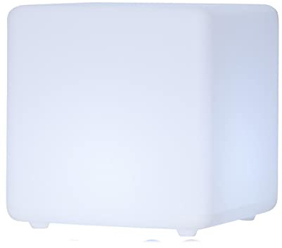 Leuchtobjekt outdoor WÜRFEL 40cm mit RGB LED Modul - Wireless Charging - Fernbedienung