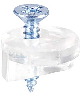 sourcing map 20Stk.Glashalter Clips Kit Spiegelhalter 13mm Durchmesser Türen, Fenster