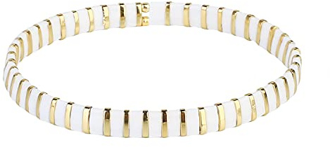 KELITCH Bunte Strand Stretch Armbänder Seed Beaded Armbänder Boho Freundschafts Charm Handschmuck für Damen