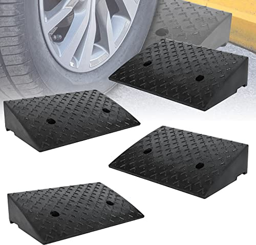 ACXIN Rampa in gomma resistente, ammortizzante, durevole, adatta per sedie a rotelle, moto e auto (4)