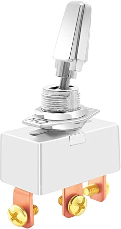Gebildet SPDT 3-vägs Vippströmbrytare för Bilar, Högströms Kraftig Strömbrytare ON-Off-ON 3-läges Vippströmbrytare 30 Amp-50 Amp/12V, 15 Amp-25 Amp/24VDC