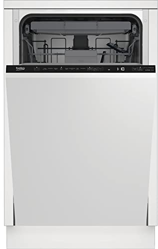 Beko BDIS38120Q Einbau-Geschirrspüler 45 cm vollintegriert, für 11 Maßgedecke, 3 Spülebenen, 6 Temperaturen, 8 Programme, Hygiene-Programm, AquaIntense, Quick&Clean