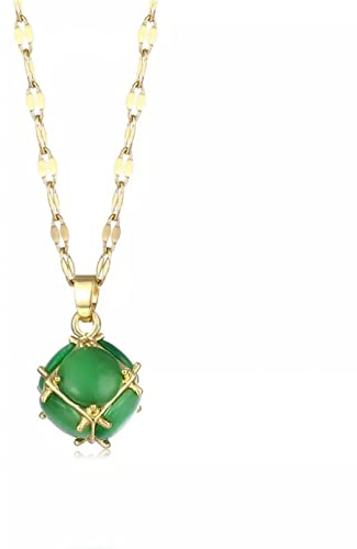 Collier Pendentif Élégant Pendentif Hortensia Vert Menthe pour Femmes Bijoux de Mariage Haute Couture Colliers de fondu Amitié Collier Anniversaires Les Mariages Noël Cadeau Femme