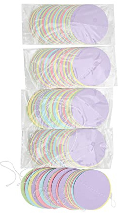 Pastell Polka Dot Girlanden Set 5 Stück runde dekorative Banner zum Aufhängen für Party und Babyzimmer Dekoration