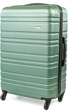 A2B 30 Large Light Weight Green Hard Shell Suitcase - Luggage with 4 Spinner Wheels, Durable ABS Travel Case for Holiday, Stress Tested Zippers, Ideal for All Travel (Sage, Large)