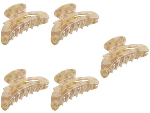 DOITOOL 5pièces Pince à Cheveux Marbré Accessoire Élégant Et Pratique Pour Femmes Adolescentes Pour Coiffures Diverses Maintien Des Cheveux Épais