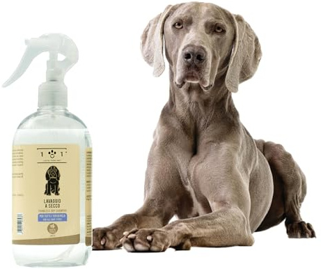Natürliches Trockenshampoo für Hunde – Waschen ohne Wasser oder Spülen – Inhaltsstoffe pflanzlichen Ursprungs – für alle Haartypen, Linie 101 (500 ml)