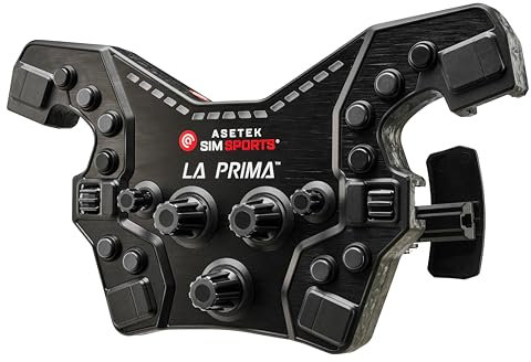 ASETEK La Prima Formula Button Box Gaming Steering Wheel | Premium Steering Wheel Gaming for PC | High Precision & Customizable Controls