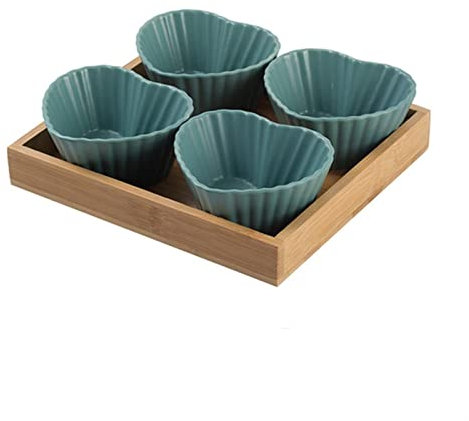 DDKYHU Dip-Schüsseln Kreative Dip-Schüssel Keramik Snack Trockenobstteller Porzellan Servierplatte Saucenschale Haushaltsdessert