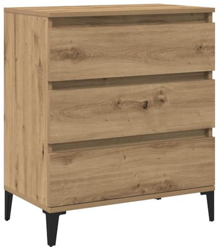 vidaXL Sideboard Artisan-Eiche 60x35x70 cm Holzwerkstoff, Schrank, Highboard, Home Organizer, Lagerschrank, Beistellschrank, Wohnzimmerschrank