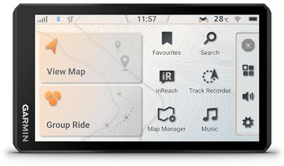 Garmin Tread 2 - widerstandsfähiges All-Terrain-Navi mit 6-Touchdisplay, Trailnavigation, inReach Satellitenkommunikation, 3D-Topo- und OSM-Karten, Adventurous Routing für On- und Offroad