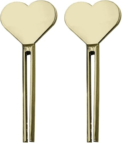 2 Pcs Toothpaste Tube Key - Metal Tube Key Paste Squeezer | Stainless Steel Toothpaste Roller Tube Wringer, Tube Squeezer Key Suitable for Save Toothpaste, Creams, Paint, Cosmetic Hair Dye (Gold)