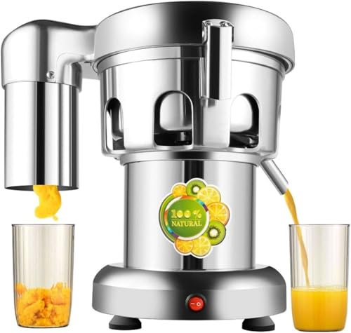 WEIMILOR Extractores de Jugo comerciales, máquina exprimidora eléctrica de Frutas y Verduras, Fabricado en Acero Inoxidable, extractores de Jugo centrífugos, máquina exprimidora de Jugo