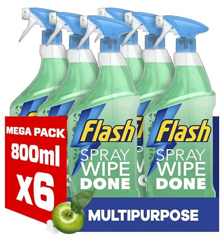Flash Spray Wipe Done Cleaning Spray Apple Blossom 6x800ML