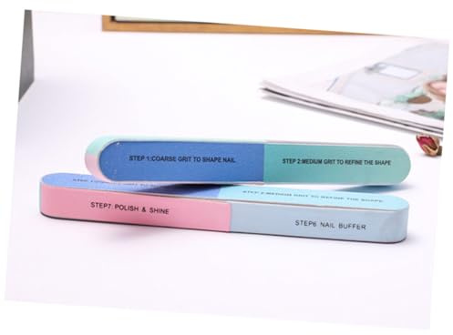 HAMPPLIES 12 piezas Bloques Pulidores para Uñas con Caras Herramienta Profesional para Manicura y Pedicura Lavables y Duraderos para Uñas de Manos y Pies