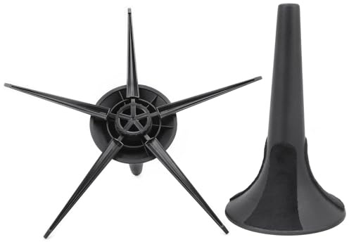 Beufee Soporte para trompeta, soporte de trompeta de metal, accesorios plegables para instrumentos de latón corneta