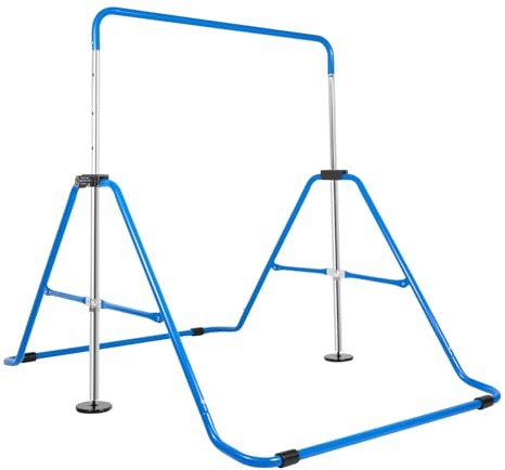 aefxNika Barra de gimnasia infantil de 5 alturas, 150 kg de capacidad de carga, para 3 – 6 años, plegable para interiores, para casa, guardería y sala de juegos