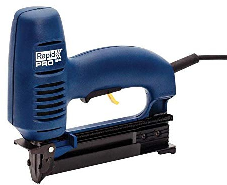 Rapid Electric Staple Gun PRO R606 for No. 606 Staples and No. 8 Brads, Stapler and Brad Nailer with Adjustable Impact Setting and Removable Front Plate, For Picture Frames, Panelling (10643003)