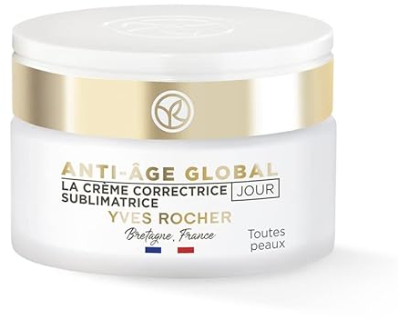 Yves Rocher ANTI-AGE GLOBAL - Korrigierende Tagescreme - Luxuriöse Gesichtspflege mit Knospen-Nektar - Anti-Aging Pflege für alle Hauttypen- 50 ml