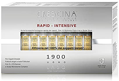 LABO Crescina Transdermic RAPID-INTENSIVE Follicolari Inseln 1900 Mann 40 Ampullen Behandlung gegen Haarausfall
