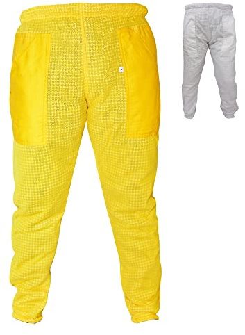 URBANSBEE Pantaloni Apicoltura ventilata Uomo e Donna Pantaloni apicoltore da Lavoro All'aperto Tuta da Apicoltura unisex per gli apicoltori contro le punture delle api