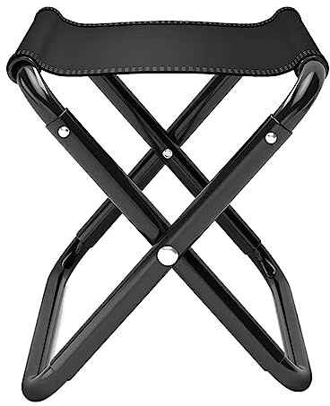 MagiDeal Klappbarer Campinghocker, tragbar, leicht, praktisch, kompakt, zusammenklappbar, Angelstuhl im Freien für Grill, Festival, Reisen, Camping, Jagd, Vollständig gefaltetes L