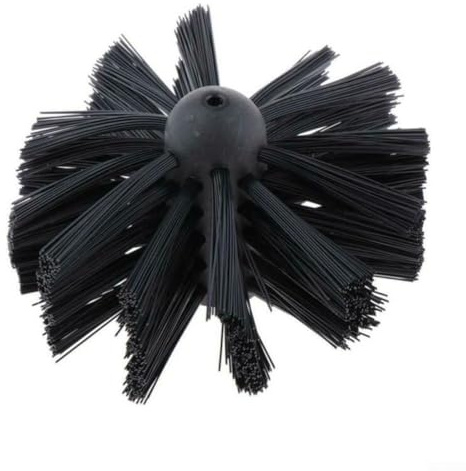 URPIZY 200mm Chimney Brush Chimney Cleaning Brush Chimney Sweep Brush Nylon Brush Head Flexible Fireplace Cleaning Tools for Cleaning Fireplace Flue Fume Hood