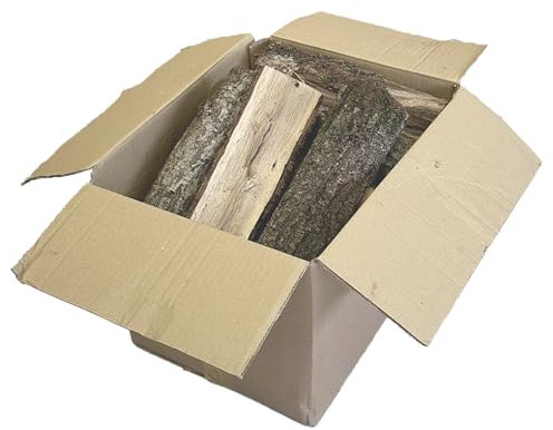 Brennholz, 100 % Eiche und Hainbuche, Heizkamin, Holzofen, Grill und Öfen. 100 % Made in Italy, toskanischer Wald (Box, 15 kg)