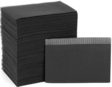 QWORK® 125 Stück Einweg Dental Lätzchen/Tattoo Lätzchen 33 x 45 cm, 3-Lagig Wasserdicht Schutz für Dental- und Tattooanwendungen