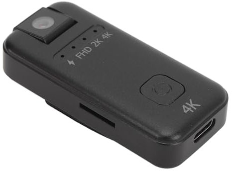 Yctze 4K-HD-Kamera, Drehbares Objektiv, Zeitraffer-Videoaufzeichnung, 120-minütige Aufzeichnung, 256 GB, Unterstützt Typ-C-Schnellladung, Foto-Videokamera, Outdoor-Recorder,