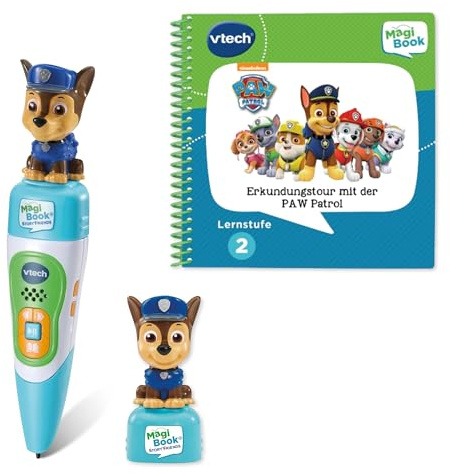 VTech MagiBook PAW Patrol Lernstufe 2 - Chase Lernfigur, 32 Seiten
