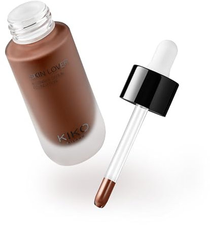 KIKO Milano Skin Lover Intensive Serum Foundation 9.5NR, Fondotinta Siero Idratante A Lunga Durata, 9.5NR Neutral Rose