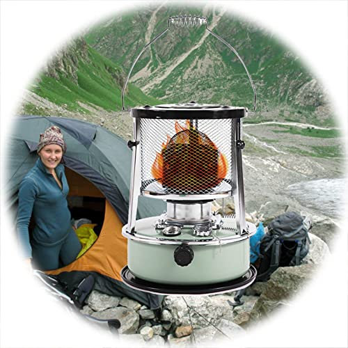 Petroleumspis för campingtält, bärbar petroleumvärmare, bärbar petroleumvärmare för inomhus och utomhus/grön