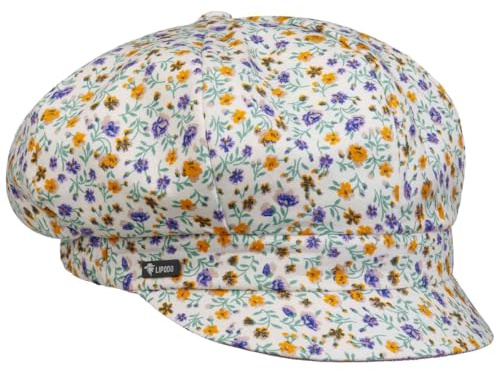 Lipodo Tasja Millefleurs Ballonmütze Damen Made in Italy Frühling Sommer